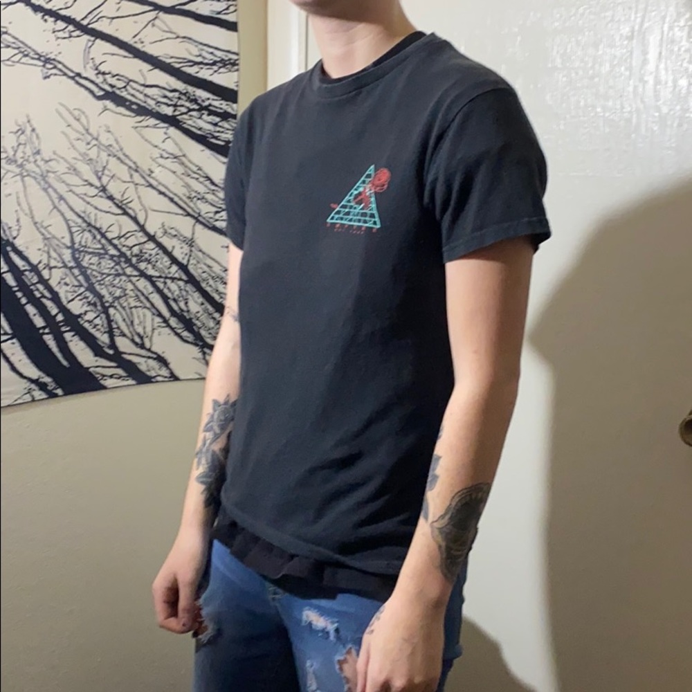 Black Empyre pyramid rose shirt